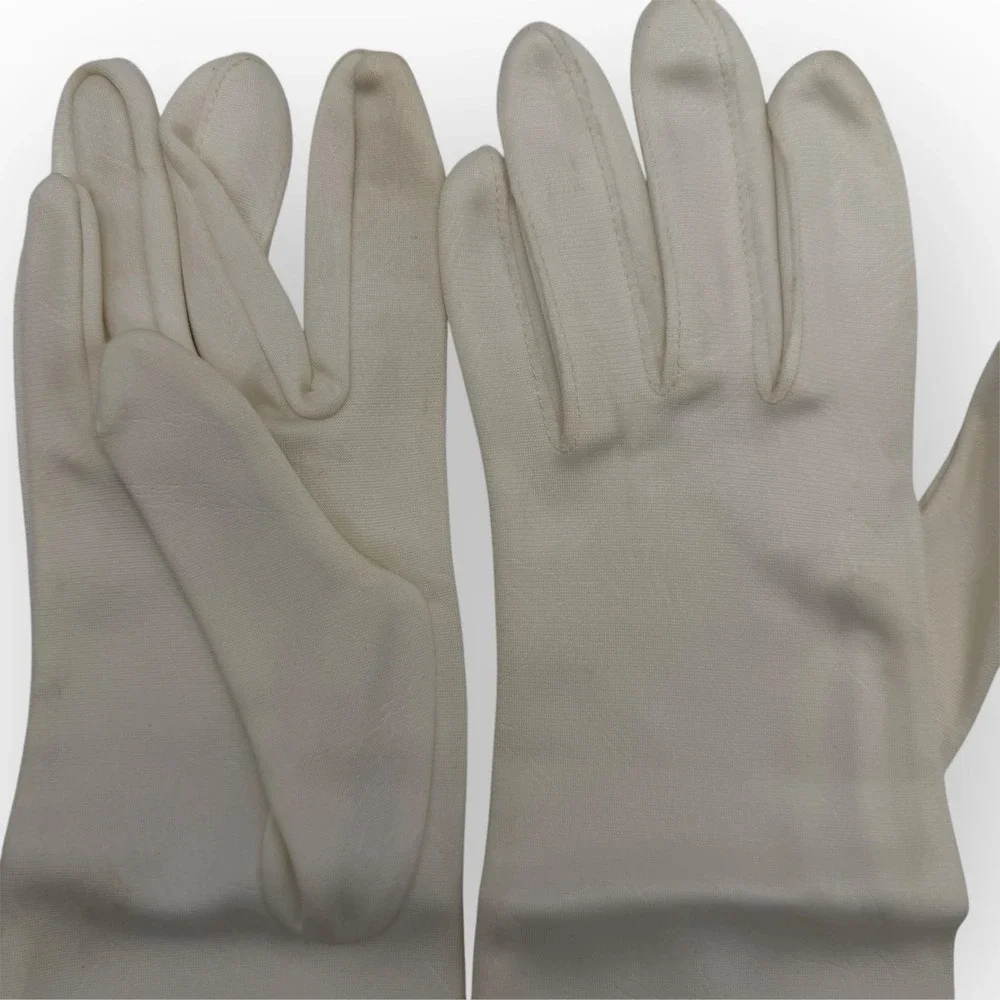 Womens‎ Vintage White Gloves Helanca Stretch Made In USA. One Size